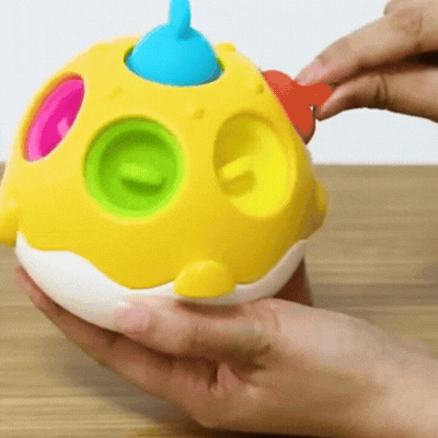 Pufferfish Bell Baby Shaker – Sensorik Spielzeug für frühe Entwicklung