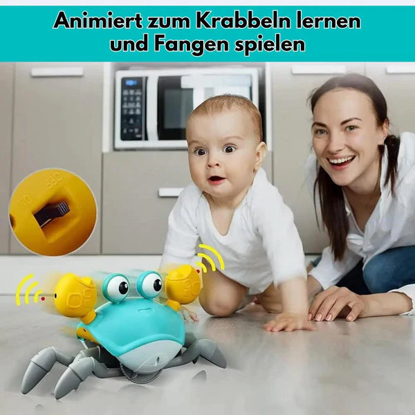 Krabbelnde Krabbe – Lerne spielerisch krabbeln & lachen!