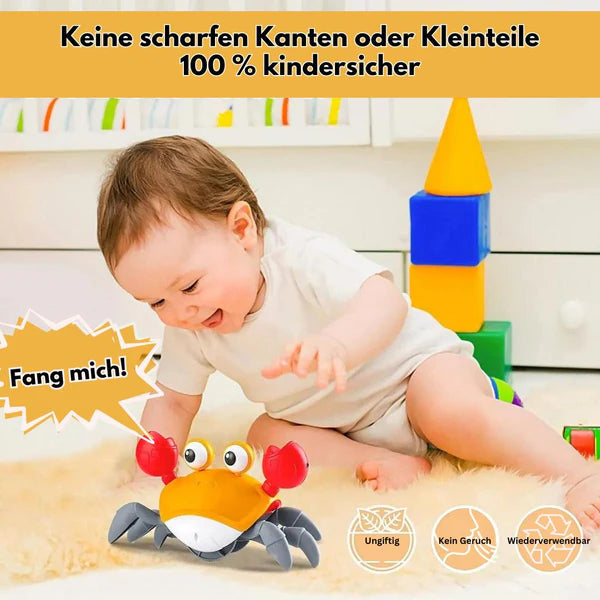 Krabbelnde Krabbe – Lerne spielerisch krabbeln & lachen!