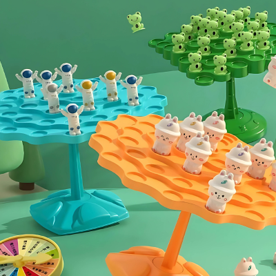 Eltern-Kind Balance Baum – Tier- & Weltraum-Modelle zum Lernen