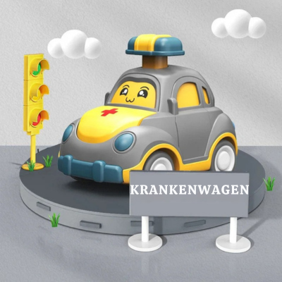 Drücken & Gehen Auto Spielzeug – Lern und Spielset Fahrzeuge