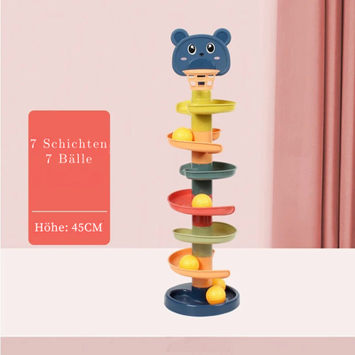 Bunte Rollen Ball Turm– Spielend lernen & staunen
