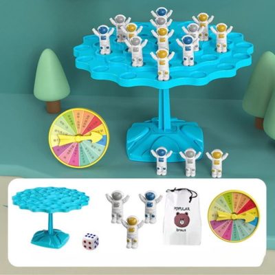Eltern-Kind Balance Baum – Tier- & Weltraum-Modelle zum Lernen