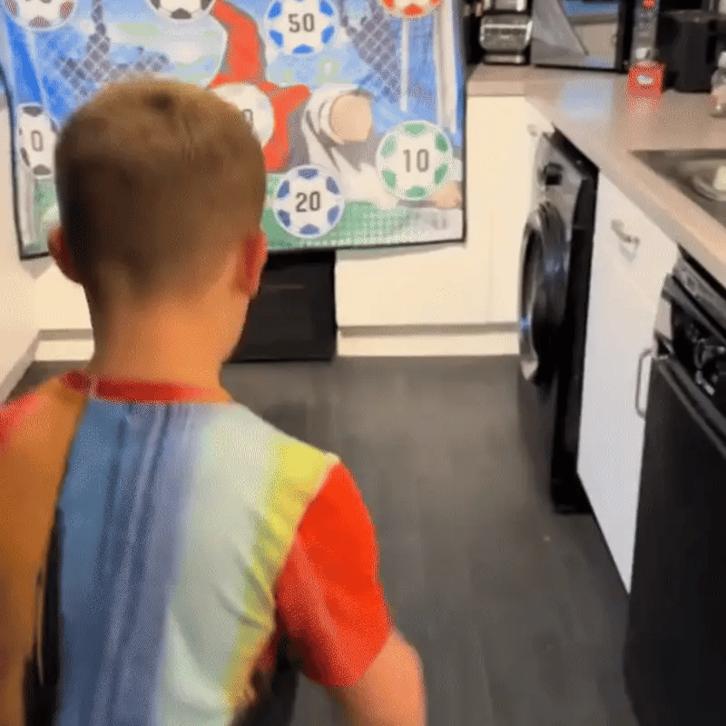 Fußball Zielmatte für Kinder – Klettball Punktespiel