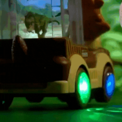 Elektrisches Dinosaurier-Spielzeugauto mit Licht & Musik für Kinder