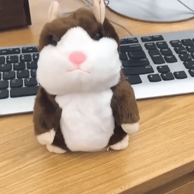 Sprechender tanzender Hamster – lustige Stimmwiedergabe