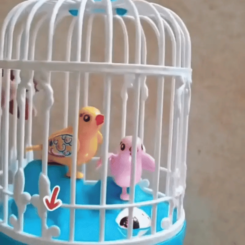 Sprechendes Vogelspielzeug – Sprachaktivierter singender Vogelkäfig