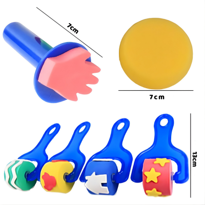 Kreatives Malset für Kinder – 30 DIY Schwamm & Stempel Tools