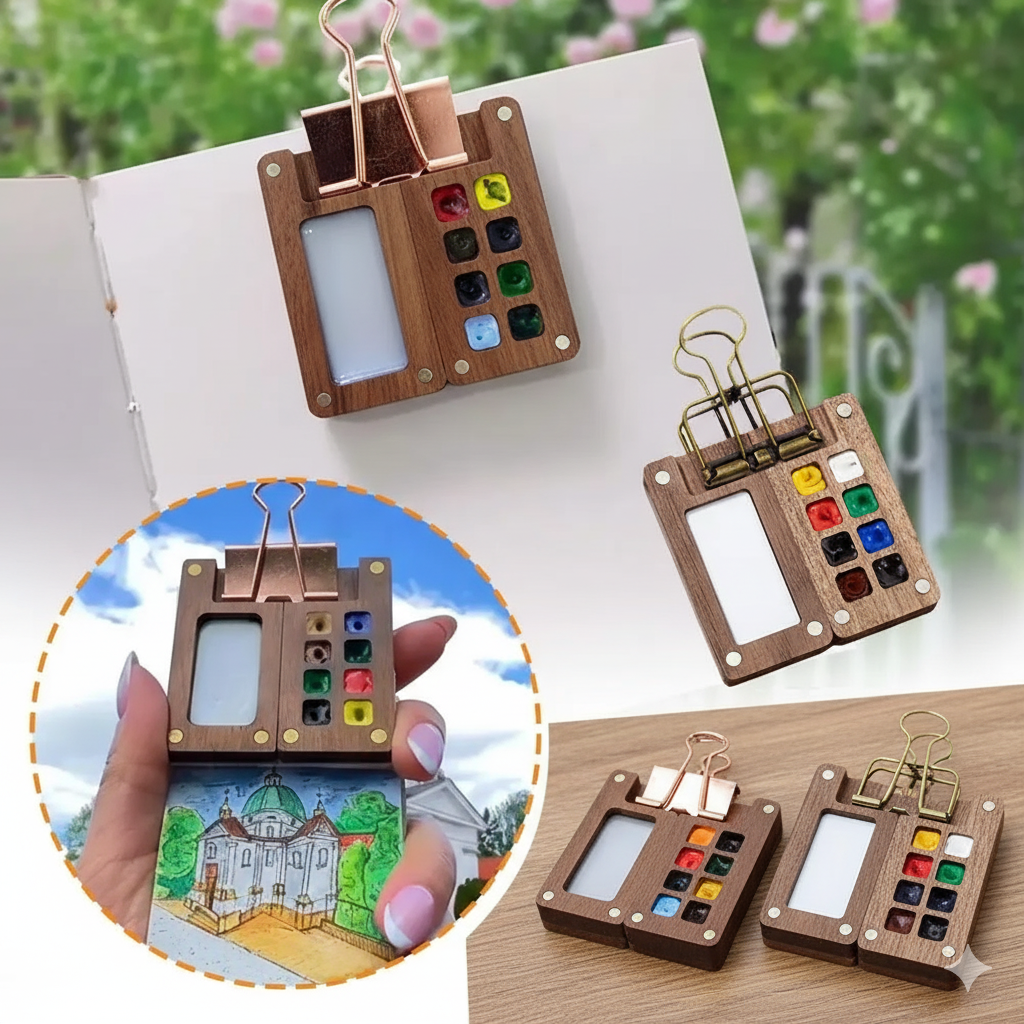 Tragbares Aquarell-Malset – Für Künstler, Studenten & Abenteurer