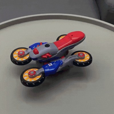 Bewegendes Motorrad-Spielzeug mit Musik & Licht für Kinder