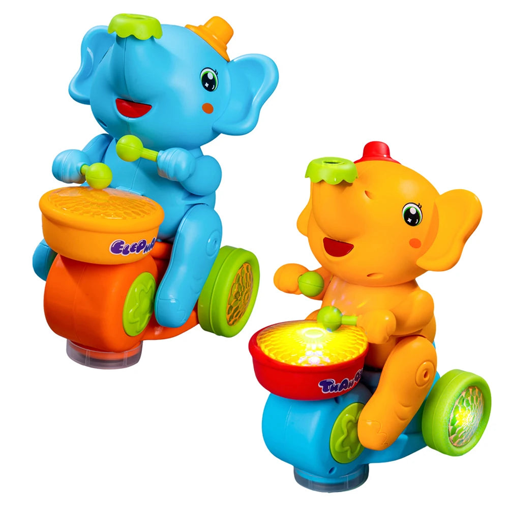 Gehender Elefantentrommler – Interaktives Musikspielzeug für Babys