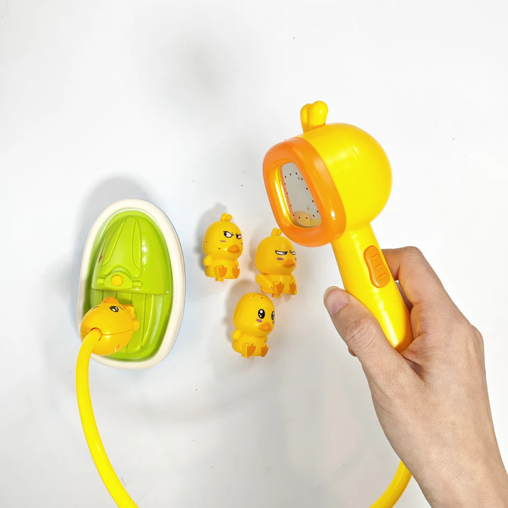 Niedliche Enten-Dusche für Babys – Musik & Wasserspaß pur