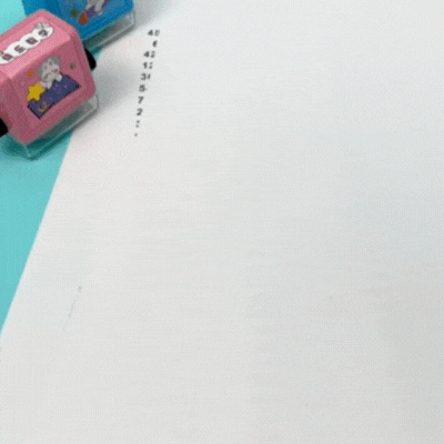 Rollenstempel für Mathematikübungen - Schnelle Mathefragen für Kinder