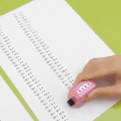 Rollenstempel für Mathematikübungen - Schnelle Mathefragen für Kinder
