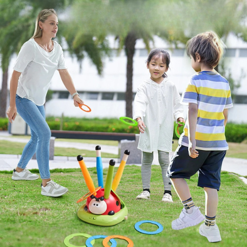 3-in-1 Ladybug Spielzeug: Springen, Werfen, Raketen!