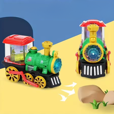 Elektrischer Dampfzug mit Rauch, Licht & Sound für Kinder