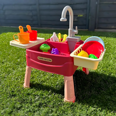 Realistisches Kinderküchen-Set mit fließendem Wasser & Zubehör