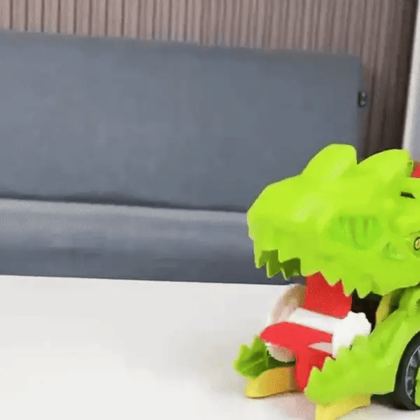 T-Rex Truck mit Rennbahn – Dinosaurier & Autos in Einem!