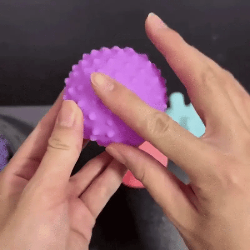Sensorik Baby Bälle Satz – 6 weiche Montessori Tastbälle