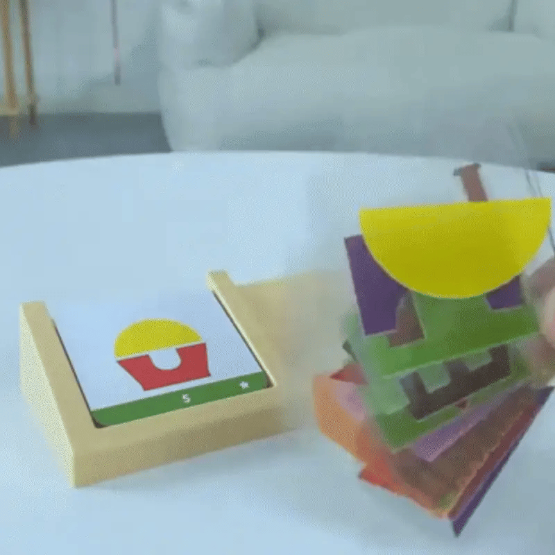Haus Design Puzzle – Montessori Logikspiel für Kinder