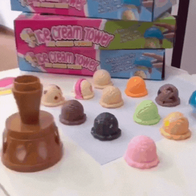 Eiscreme Stapelspiel für Kinder – Farben, Formen & Spielspaß