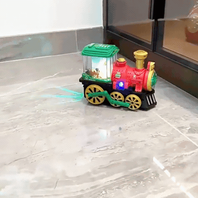 Elektrischer Spielzeug-Dampfzug für Kinder mit Licht-, klang- und Dampffunktion