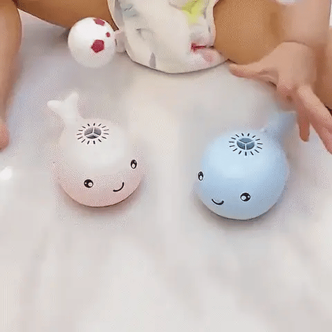 Elektrisches Walspielzeug mit schwimmendem Ball und Doppellüfterfunktion