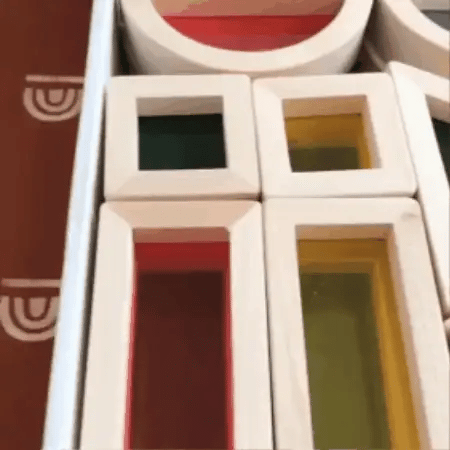 Holz Elefanten Balance Spiel – Montessori Regenbogen Stapelspaß