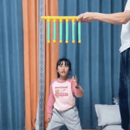 Reaktionsspiel mit fallenden Stäben für Kinder & Familie – Schnelligkeitsspiel