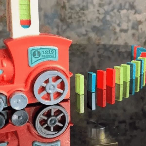 Automatisches Domino Legeauto mit Bausteinen