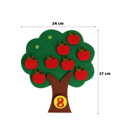 Montessori Filz-Puzzle Fruchtbaum– Kreatives Lernen & Spaß