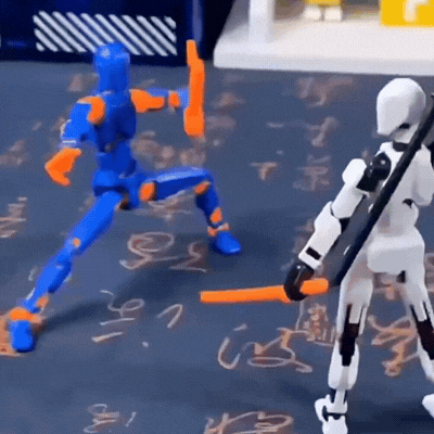 Voll bewegliche Roboter-Figur – Kreatives Spielen & Posen