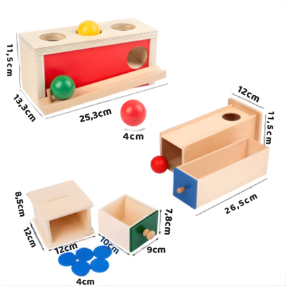 Montessori Schubladen-Spiel – Farben lernen mit Spaß & Logik!