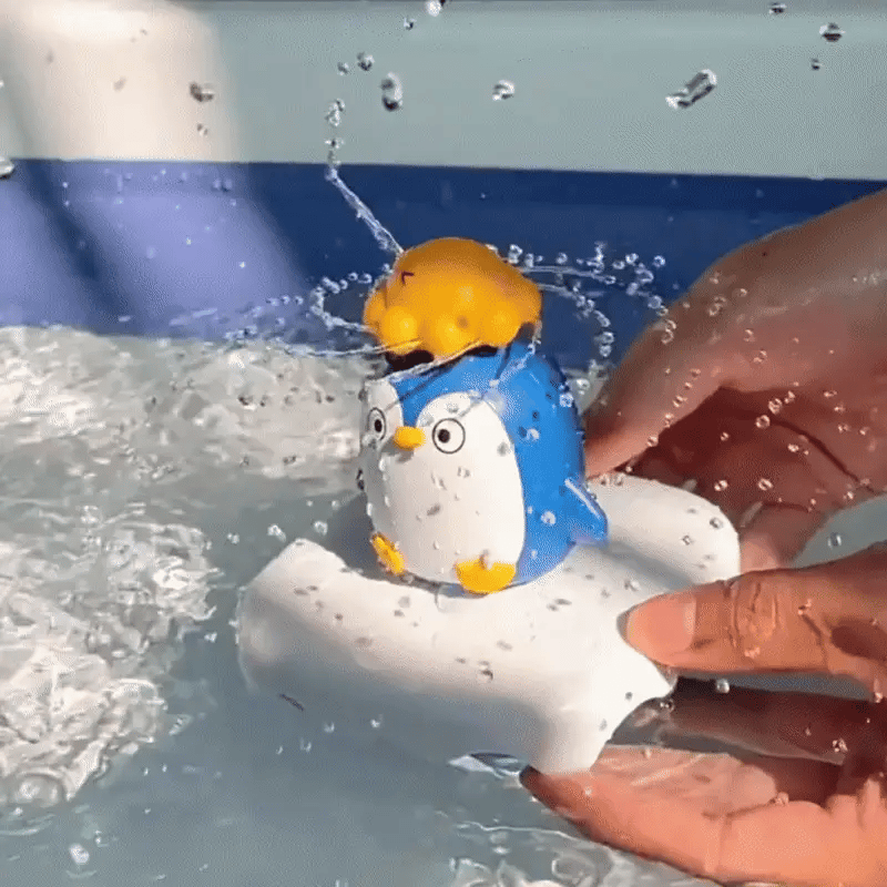 Magischer Eisberg-Pinguin – Spritzender Badespaß für Kinder