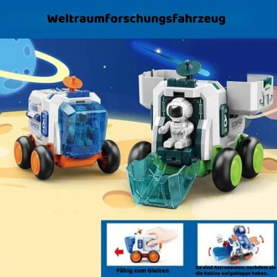3-in-1 Weltraum Raketen-Spielset mit Astronaut