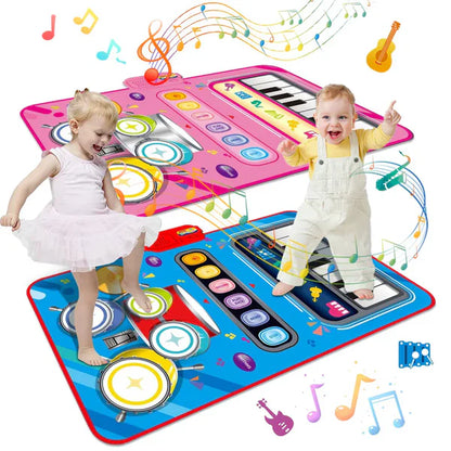 2-in-1 Musikmatte für Kinder – Tanzen, Trommeln & Lernen
