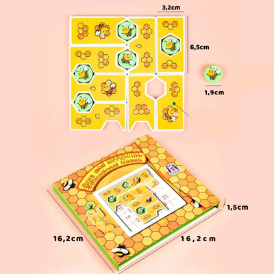 Kinder Holzspielzeug  Magnetisches Biene Puzzle für Logik & Kreativität