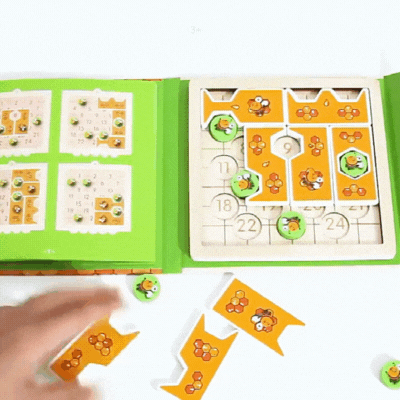 Kinder Holzspielzeug  Magnetisches Biene Puzzle für Logik & Kreativität