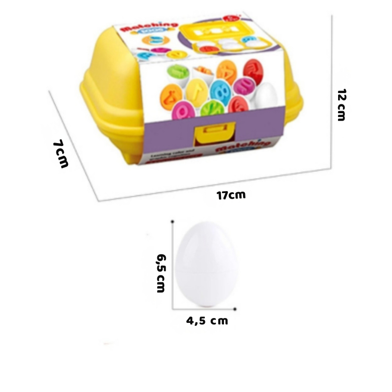 Montessori Schlau Eier – Farben & Formen spielerisch lernen!