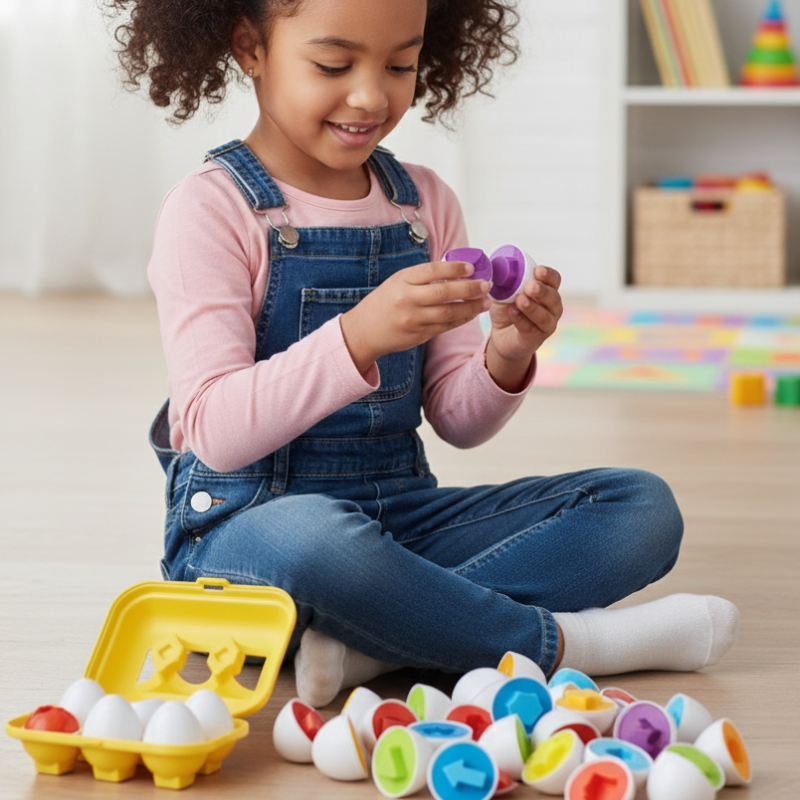 Montessori Schlau Eier – Farben & Formen spielerisch lernen!