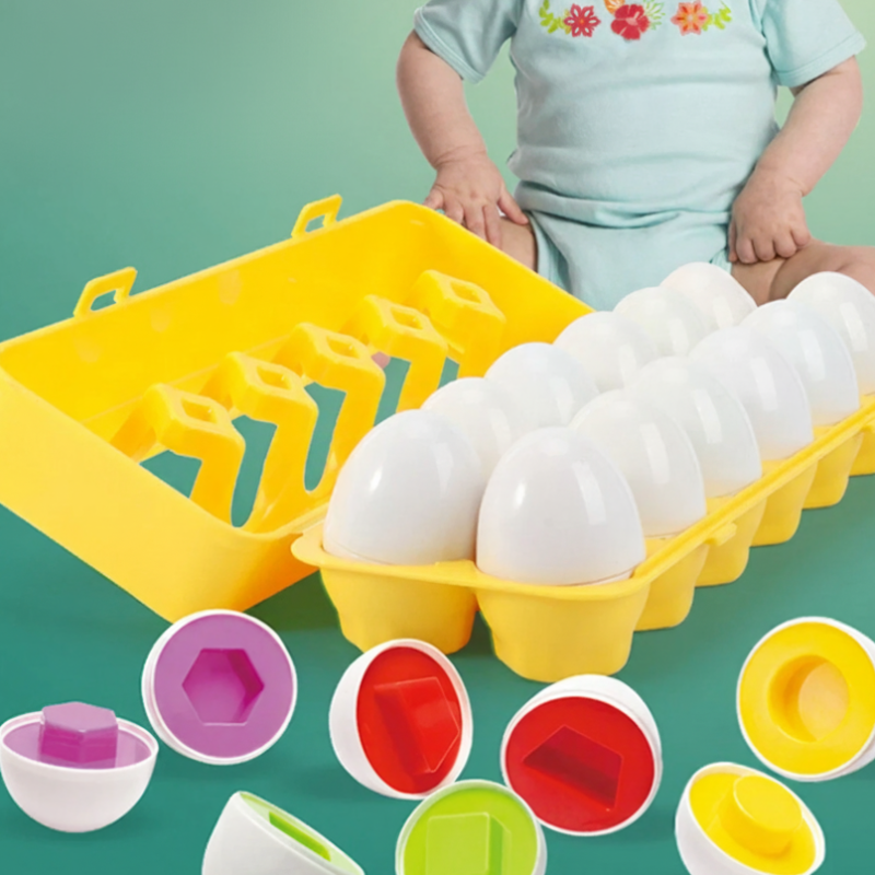 Montessori Schlau Eier – Farben & Formen spielerisch lernen!