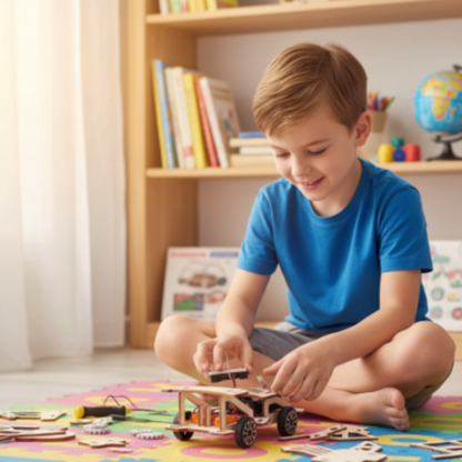 Elektrischer Holzflitzer zum Selberbauen – Für kleine Ingenieure mit großen Ideen