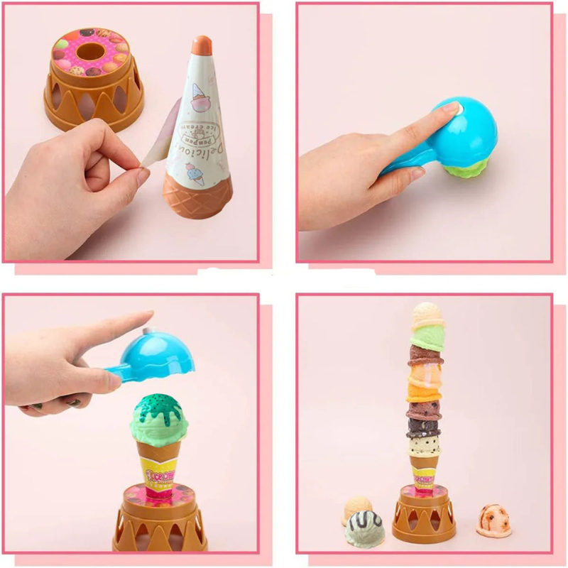 Eiscreme Stapelspiel für Kinder – Farben, Formen & Spielspaß
