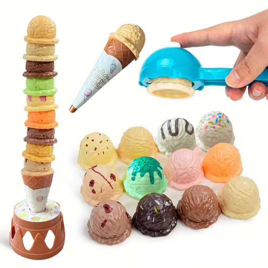 Eiscreme Stapelspiel für Kinder – Farben, Formen & Spielspaß
