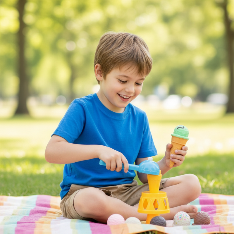 Eiscreme Stapelspiel für Kinder – Farben, Formen & Spielspaß