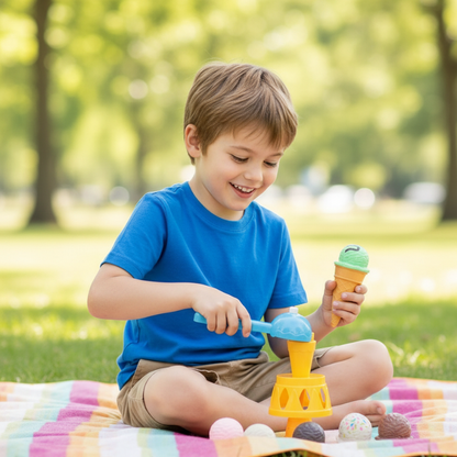 Eiscreme Stapelspiel für Kinder – Farben, Formen & Spielspaß