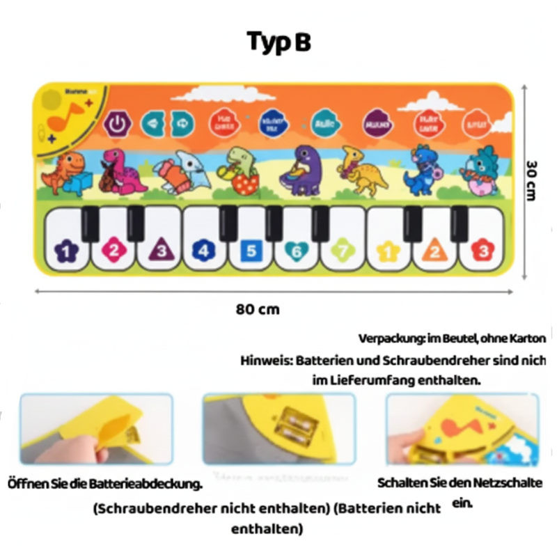 Intelligente Musik-Spielmatte – Lernen, Tanzen & Staunen!