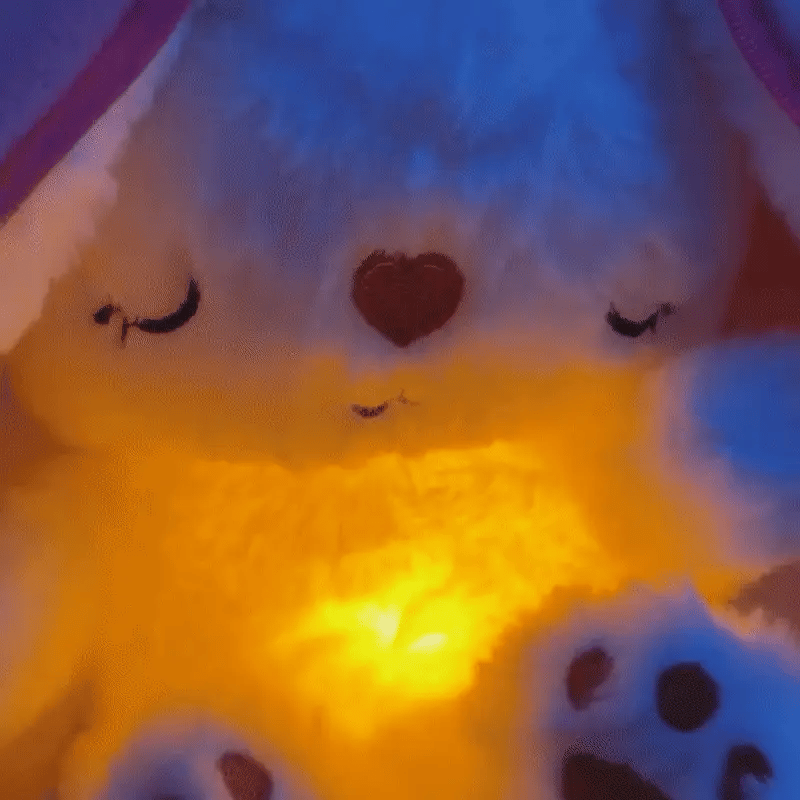 Beruhigendes Musik Kuscheltier Hase mit Licht – Für süße Träume