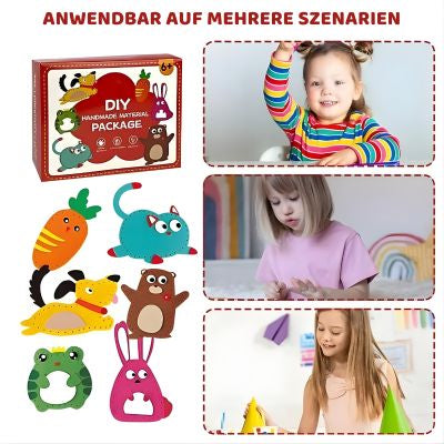 DIY Nähset für Kinder – 6 süße Filz-Tierpuppen