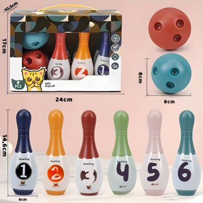 Buntes Kinder Bowling Set – Innenbereich & Im Freien Spielspaß für Kinder